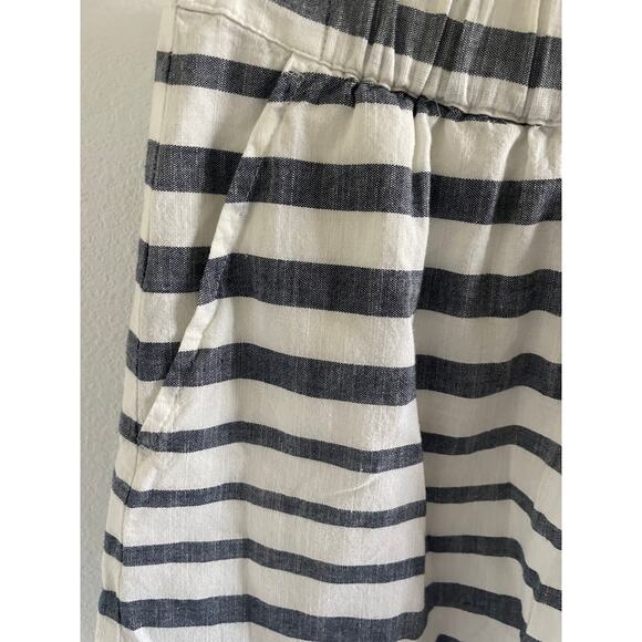 Ann Taylor Loft Skirt Striped Cotton Pull-on Small - Picture 2 of 7